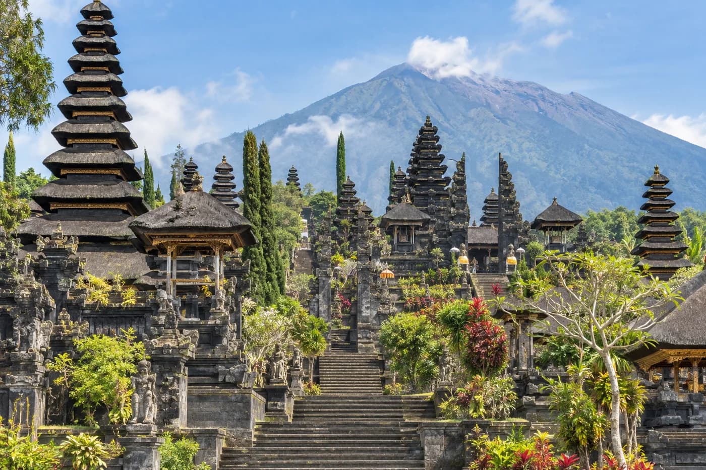Besakih Mother Temple & East Bali Mountain Scenery